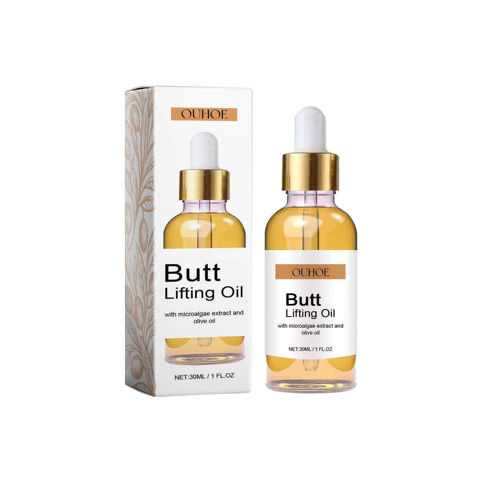 30ML/BOX, OUHOE Vitamin E Butt Care Oil, Containing Jojoba Oil, Butt Care Nourishing Skin, Firming Elastic Moisturizing Body Lifting Skin