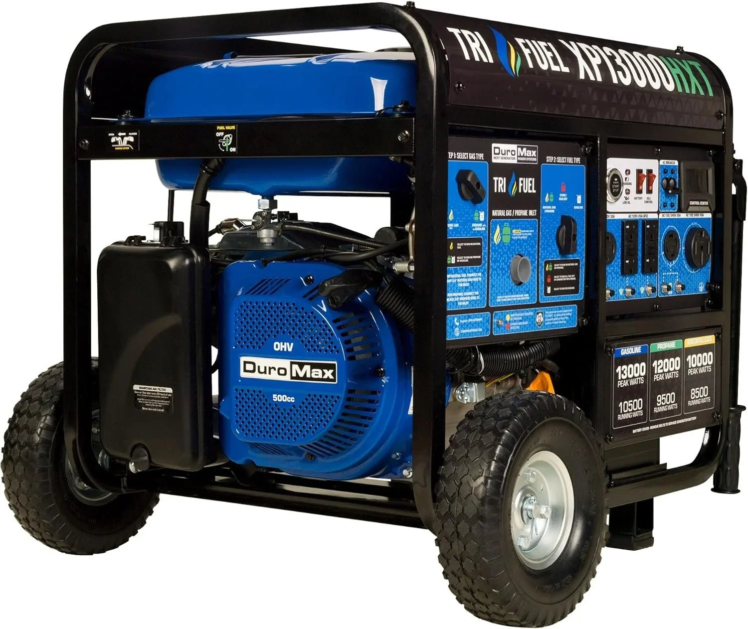 DuroMax 13,000 Watt Tri Fuel Portables HXT Generators XP13000HXT