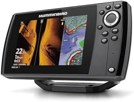 Humminbird Helix 7 G4 GPS Fish Finder with Transducer, MEGA Side Imagings.
