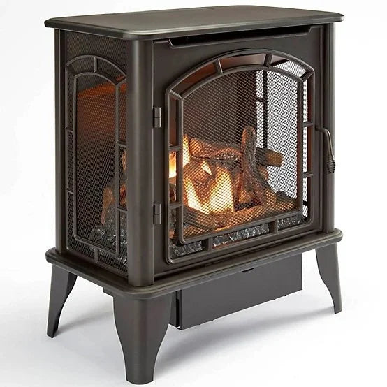 Bluegrass Living Panorama Vent Free Duals Fuel 3-Sided Gas Stove BTSD23RT.