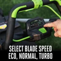 EGO Power+ LM2200SP 22″ Aluminum Deck Select Cut Self-Propelled Lawn Mowers.