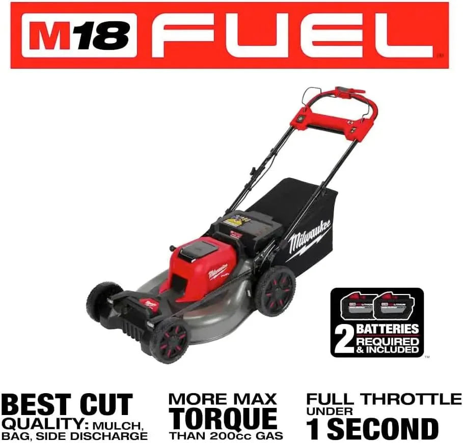 Milwaukee 2823-20 M18 Fuel Self-Propelled Dual Batterys 21-in Walk Behind Mowers