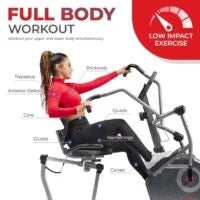 Sunny Health &amp; Fitness Comfy Recumbent Cross Trainer Recumbent Elliptical Bikes.
