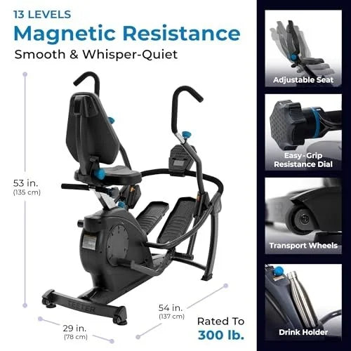 Teeter Freestep Recumbent Cross Trainer and Ellipticals.