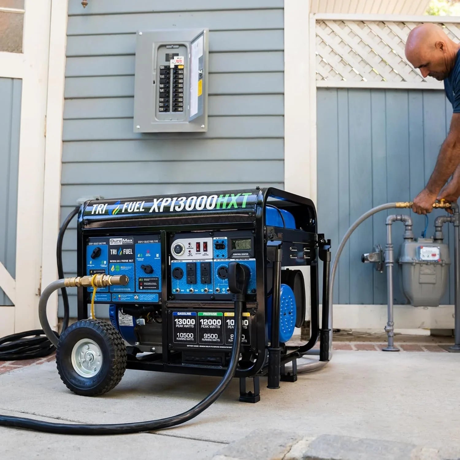 DuroMax 13,000 Watt Tri Fuel Portables HXT Generators XP13000HXT