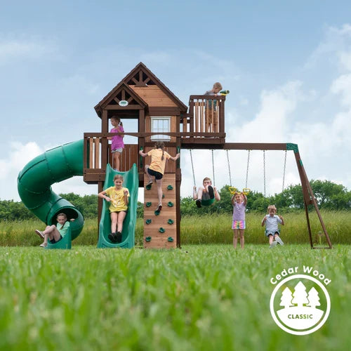 Backyard Discovery Skyfort III Swing Set
