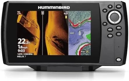 Humminbird Helix 7 G4 GPS Fish Finder with Transducer, MEGA Side Imagings.
