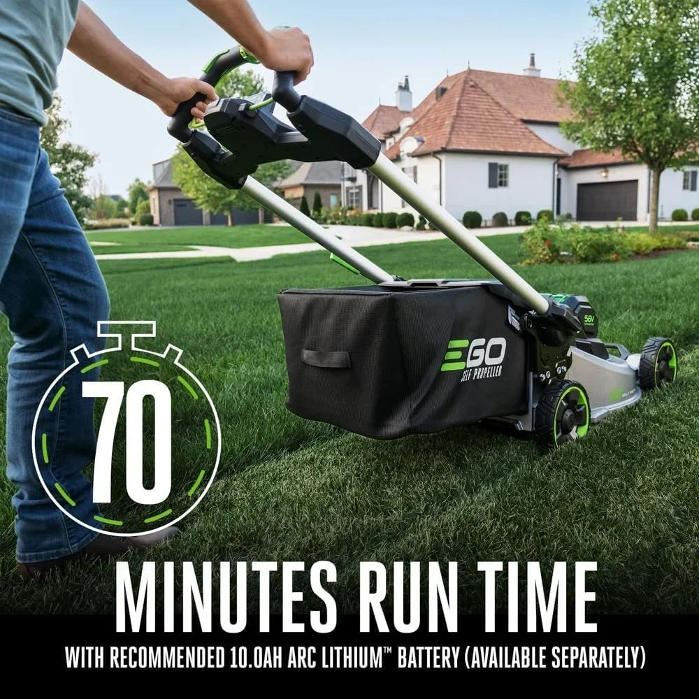 EGO Power+ LM2200SP 22″ Aluminum Deck Select Cut Self-Propelled Lawn Mowers.