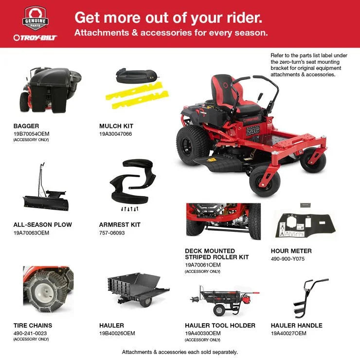 Troy-Bilt Mustang Z46 Zero-Turn Riding Lawn Mowers.