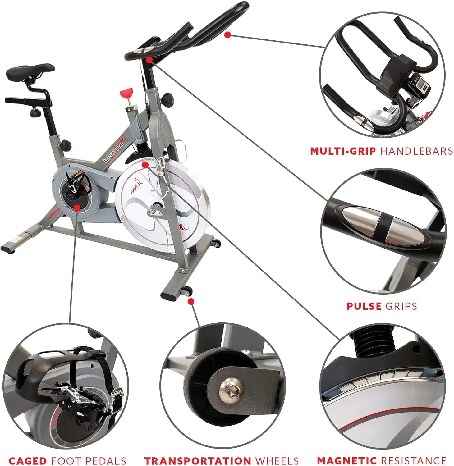 Sunny Health &amp; Fitness Synergy Pro Magnetic Indoor Cycling Bikes.