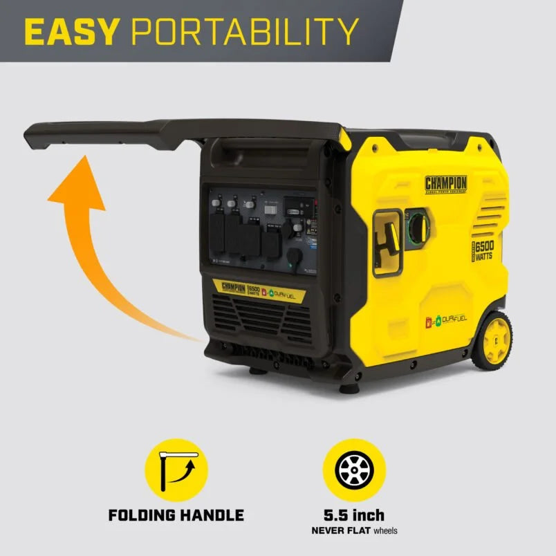 Champion Power Equipment 6500W Dual Fuel Ports Inverters Generator 201532