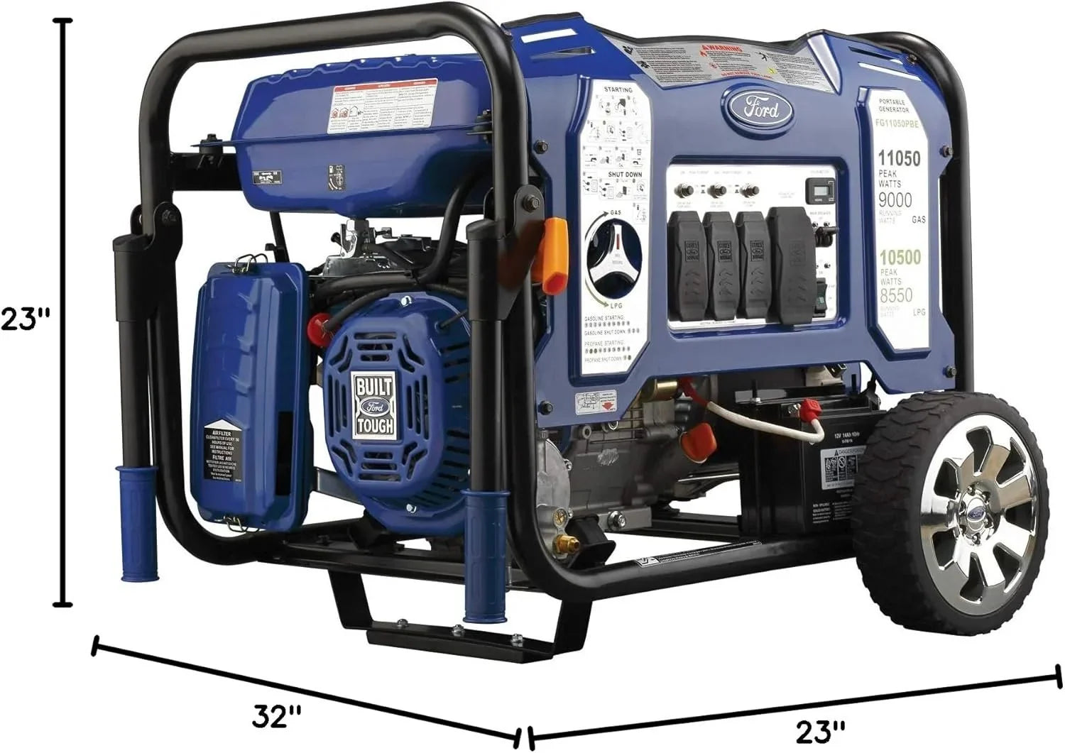 Ford 11,050 Watt Dual Fuel Portables Generators FG11050PBE
