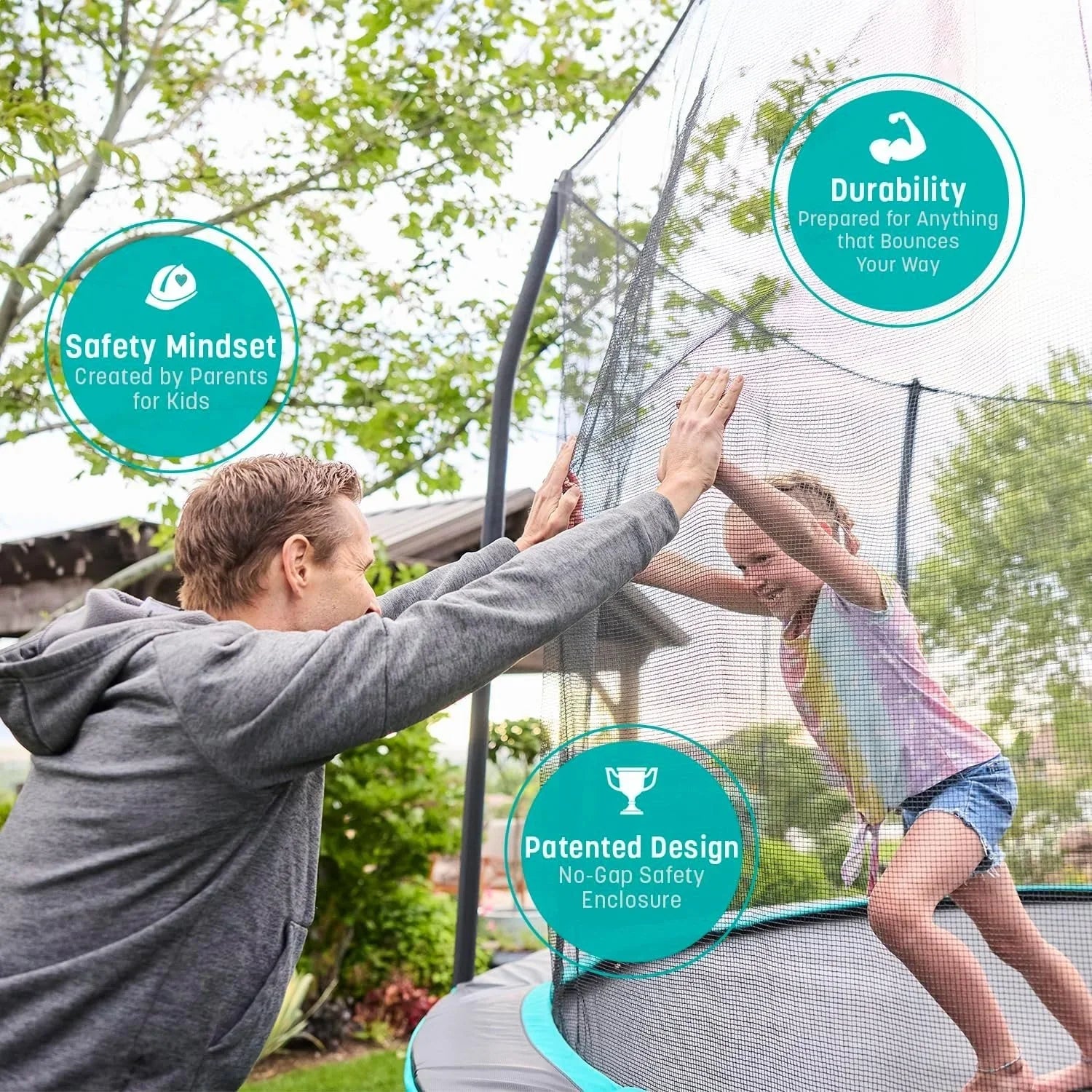 Skywalker Trampolines Rectangle Trampoline with Enclosure