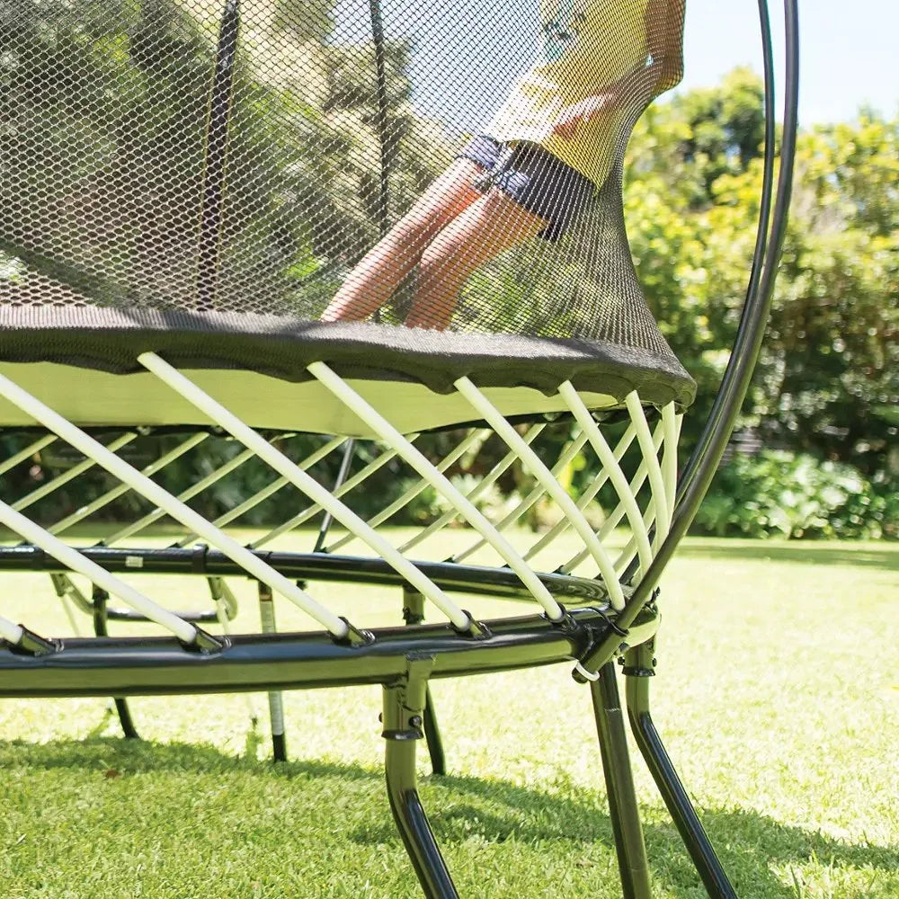 Springfree Trampoline 8′ Compact Round Trampoline with Safety Enclosure