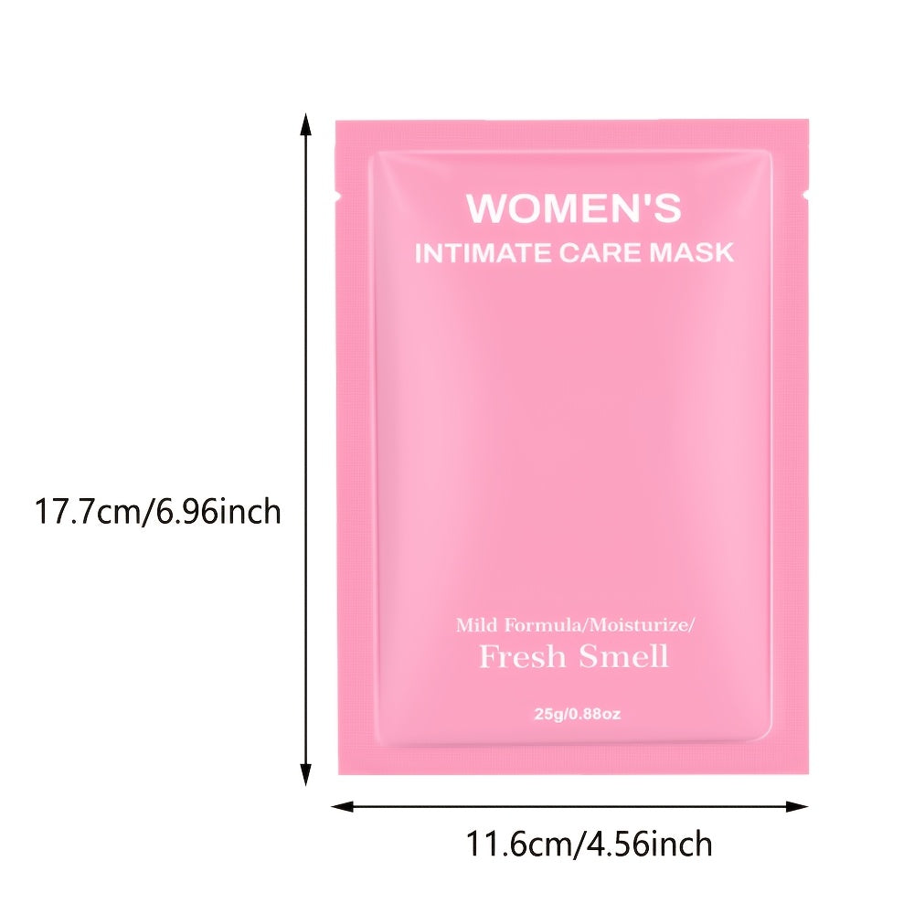5pcs Women's Intimate Care Mask, Contains Various Plant Extracts, T-zone Mask, Moisturizing, Even Light Beige, Fresh Smell, Suitable for All Skin Types.