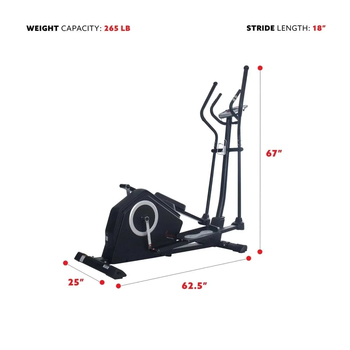 Sunny Health &amp; Fitness Programmable Cardio Elliptical Trainers.
