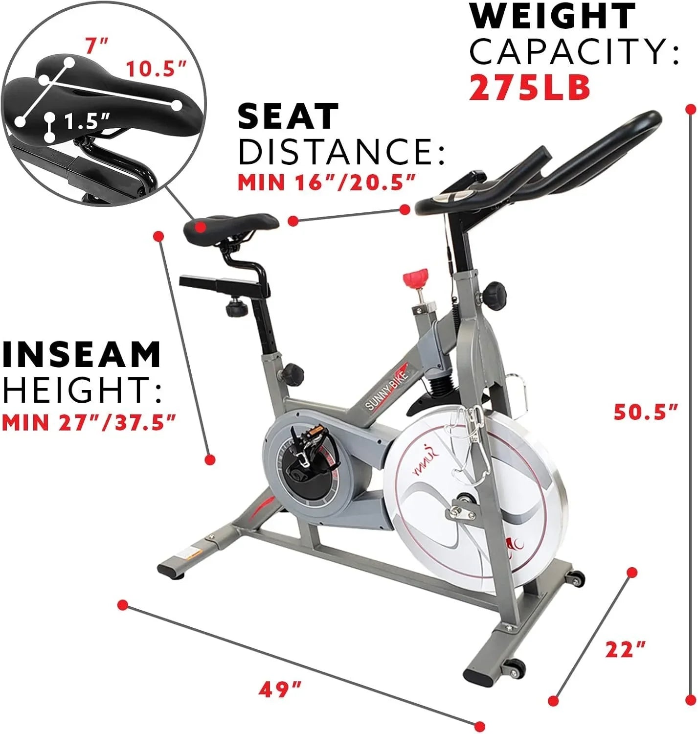 Sunny Health &amp; Fitness Synergy Pro Magnetic Indoor Cycling Bikes.
