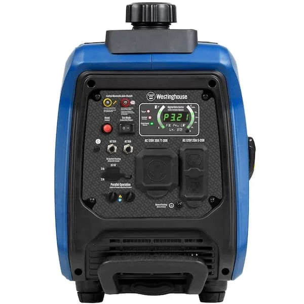 4,000-Watt Gas Powered Portable Inverter Generator with Recoil Start, LED Data Centers.
