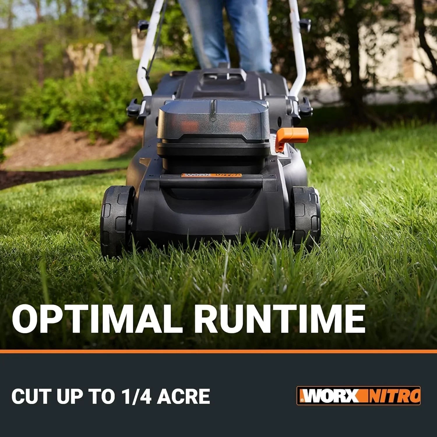 WORX Nitro 40V 16″ Cordless Lawn Mowers w/Brushless Motor 2.0 &amp; Intellicut.
