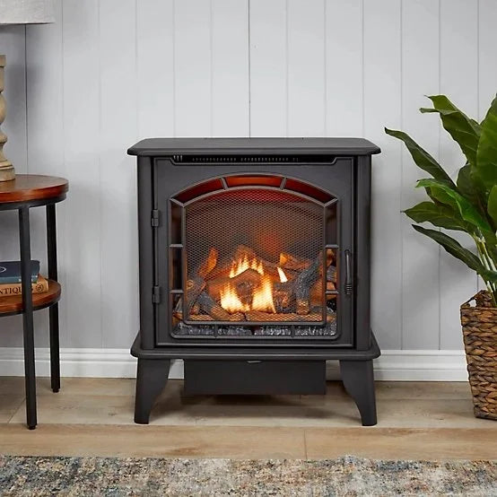 Bluegrass Living Panorama Vent Free Duals Fuel 3-Sided Gas Stove BTSD23RT.