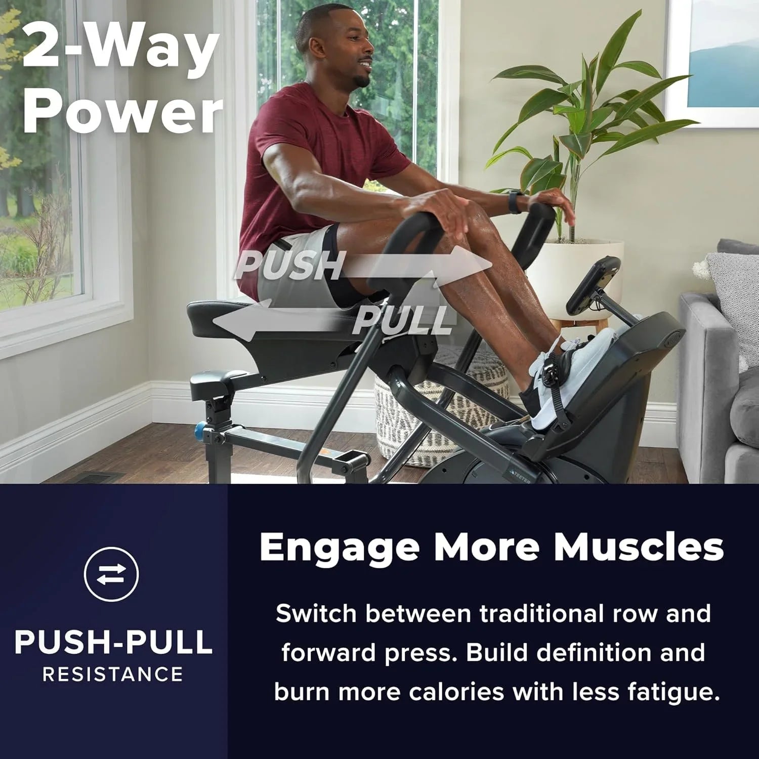 Teeter Power10 Elliptical Rowers.