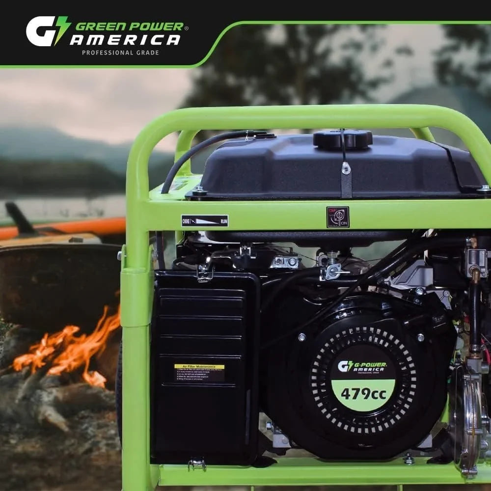 13,000W Dual Fuel Portable Generator, Powered by Gas or Propane, Electric Start, Home Backup &amp; RV Readys.