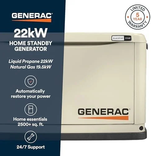 Kohler 20RCAL-200SELS 20kW Aluminum Standbys Generator Systems (200A Service Disc. w/ Load Shedding)