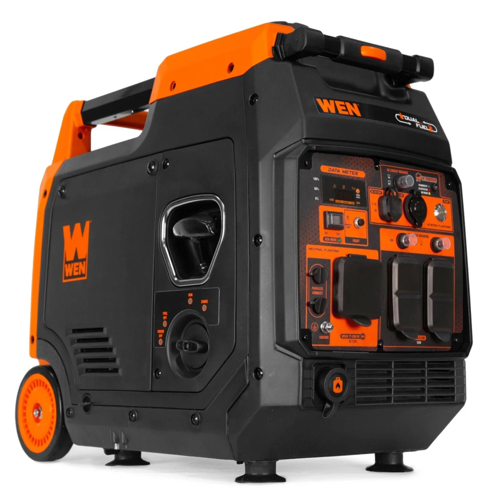 WEN DF480iX Quiet and Lightweight 4800-Watt Dual Fuel RV-Ready Electric Starts.