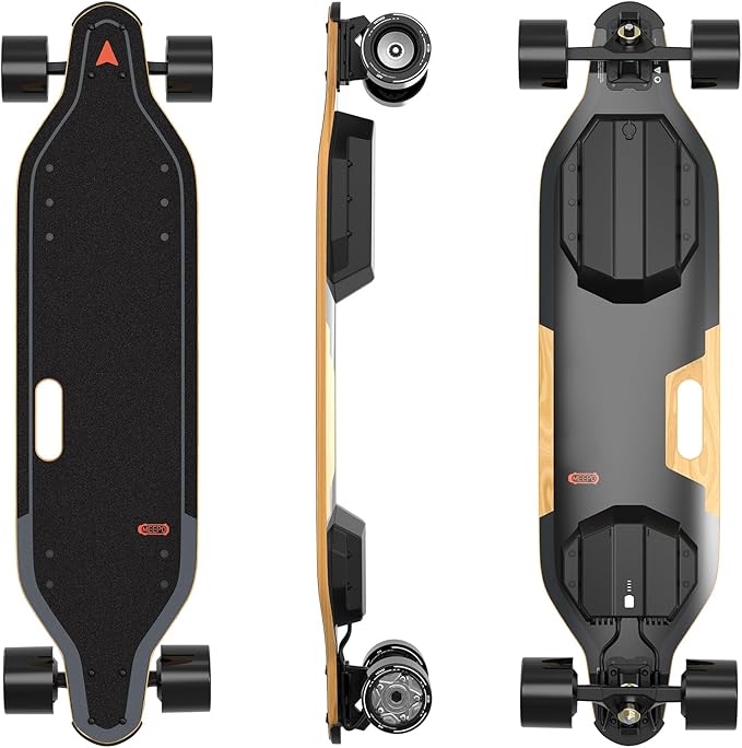 MEEPO Campus V5 Series/Envy Electric Skateboard with Remote, Top Speed Up to 29 Mph, 4 Speed Smooth Braking, Easy Carry Handle Design, Suitable for Adults &amp; Teens