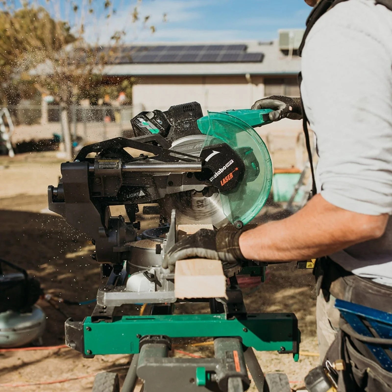 Metabo HPT MultiVolt 36V Sliding Miter Saw 10-Inch Blade C3610DRAQAM