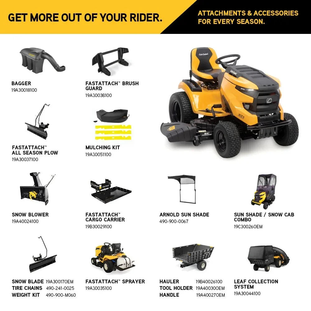 Cub Cadet XT1 GT54 Riding Lawn Mowers.