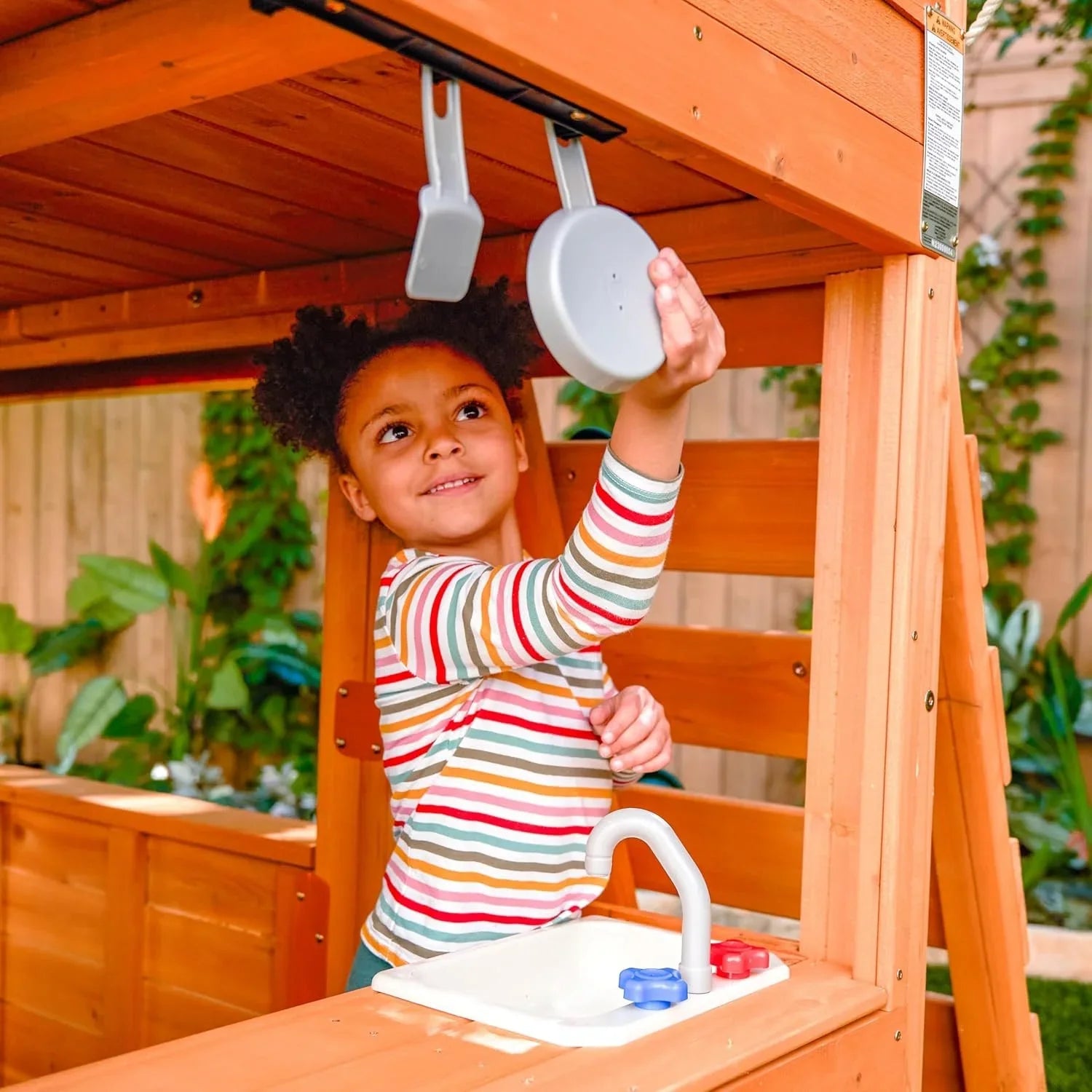 KidKraft Falcon Ridge Wooden Swing Set/Playset