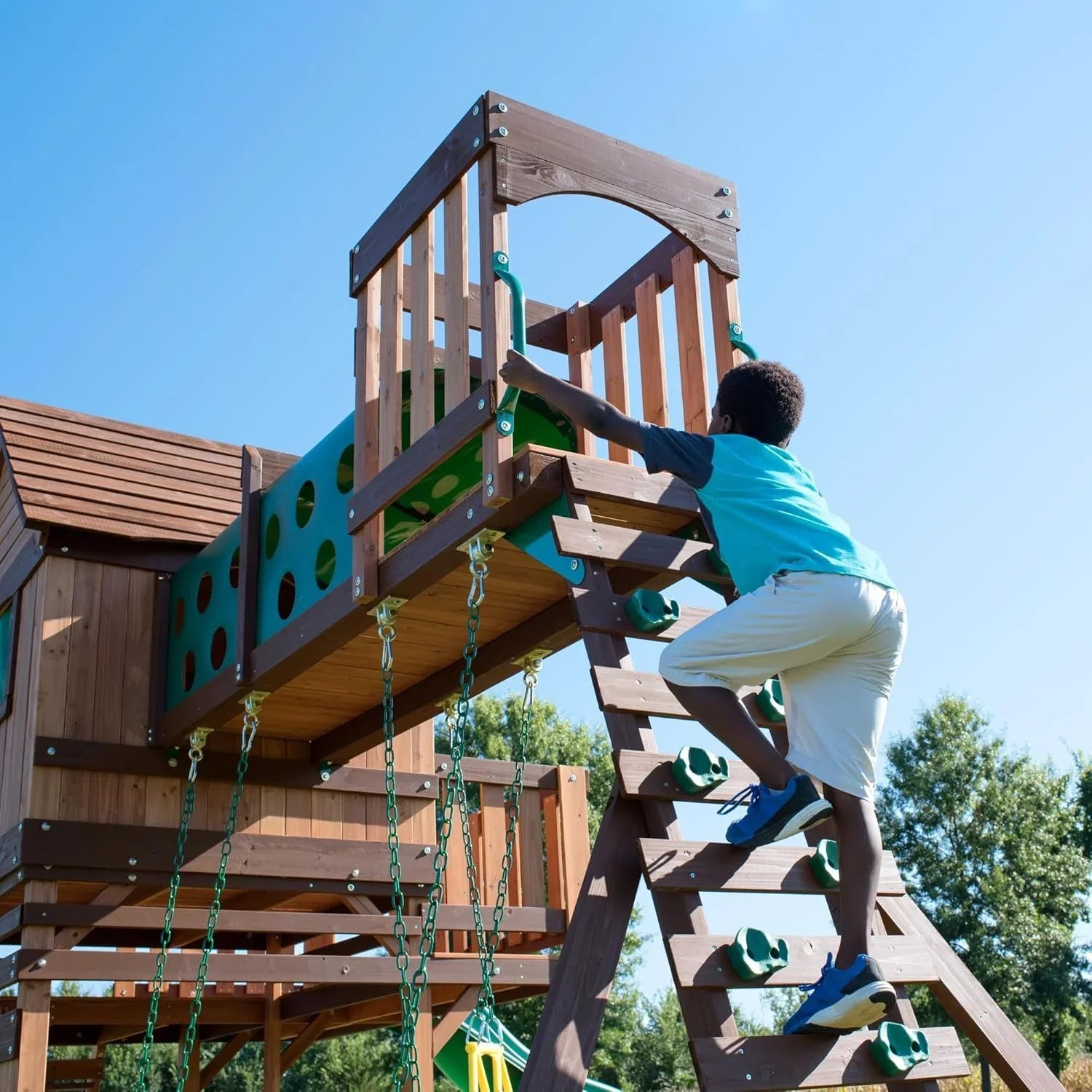 Backyard Discovery Woodridge Elite Cedar Swing Set/Playset