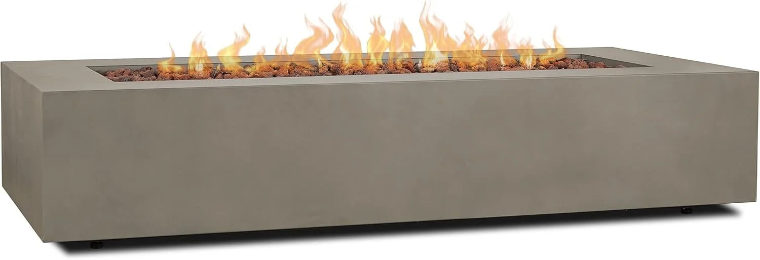 Real Flame Aegean 70″ Rectangles Propane Fire Tables