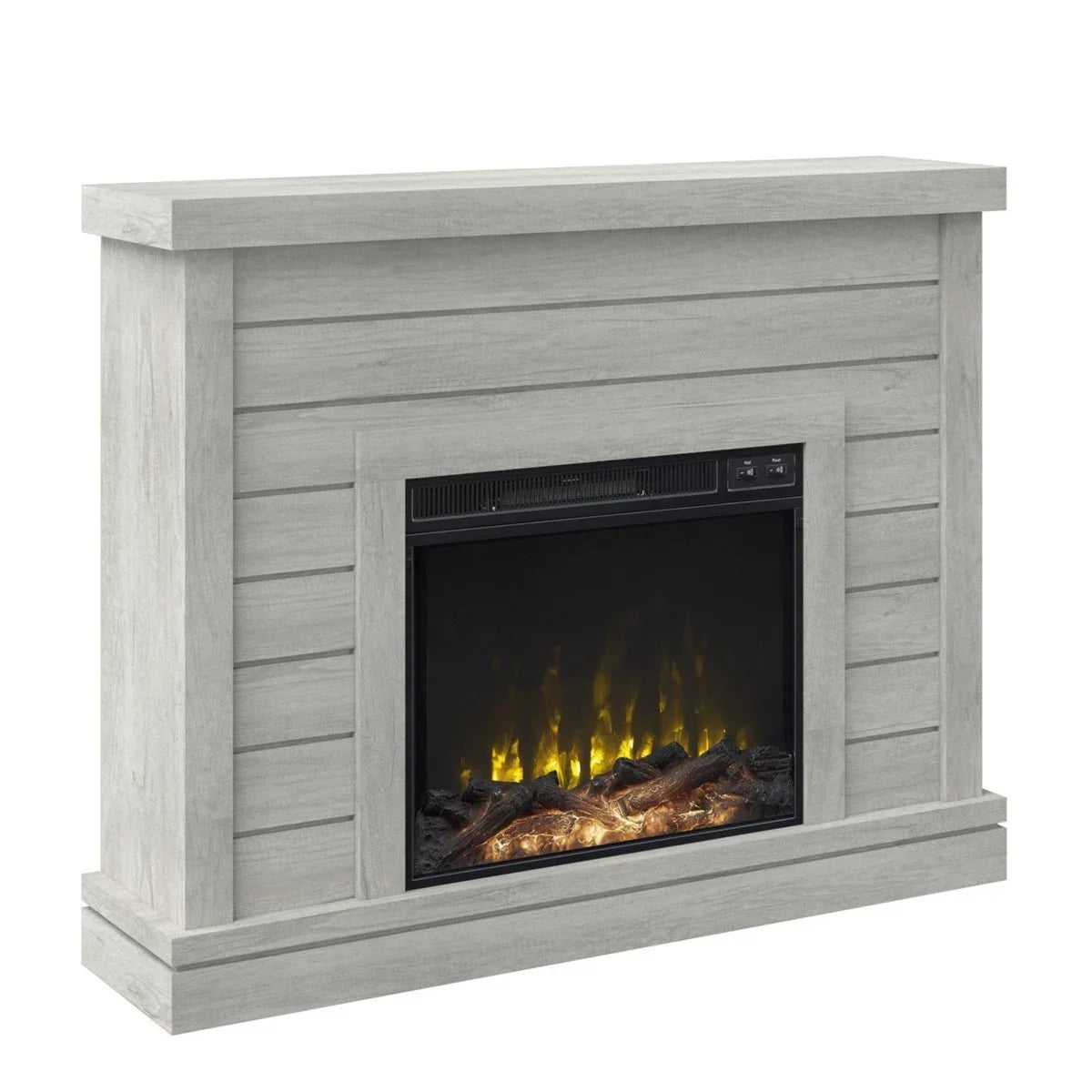 Alaya Wall Mounted Electric Fireplace Sands &amp; Stable Finishs