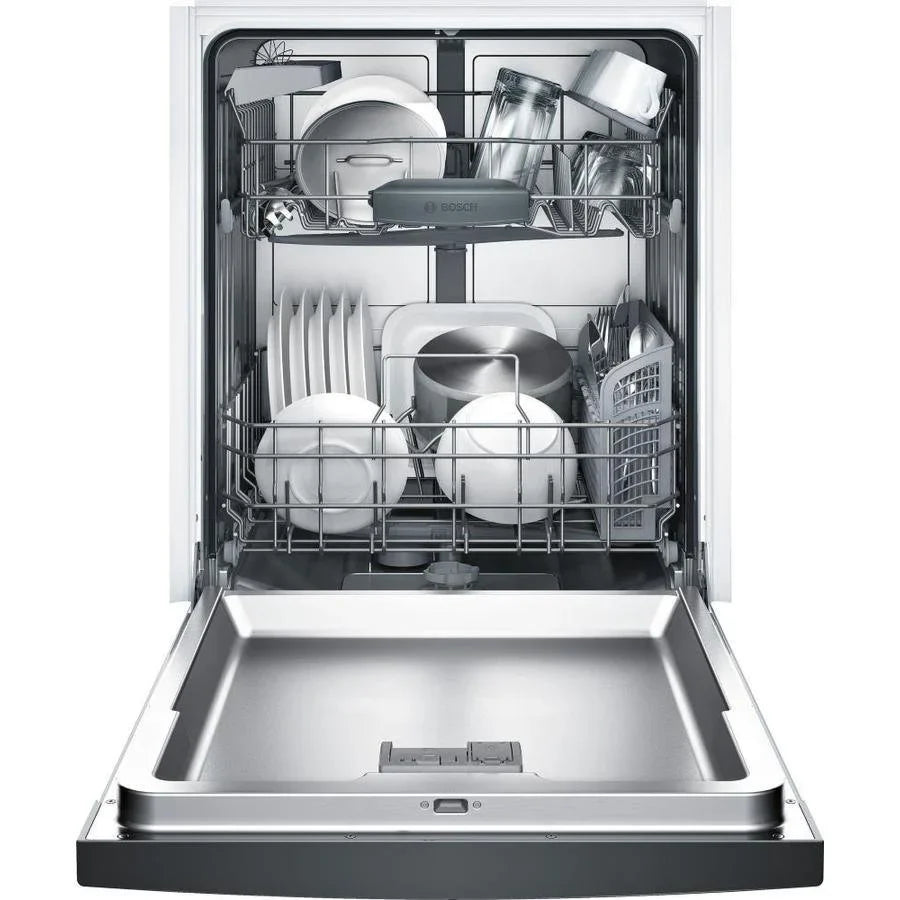 Bosch 100 Series PureDry 50-Decibel Front Control 24-in Built-In Dishwashers (Fingerprint-Resistant Stainless Steel) ENERGY STAR