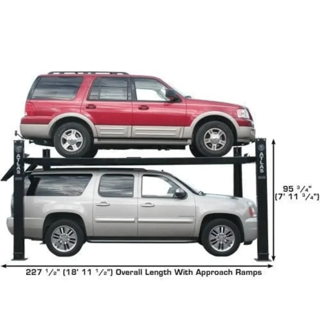 Atlas Pro9000 4 Post Lifts with RJ6 Rolling Jacks