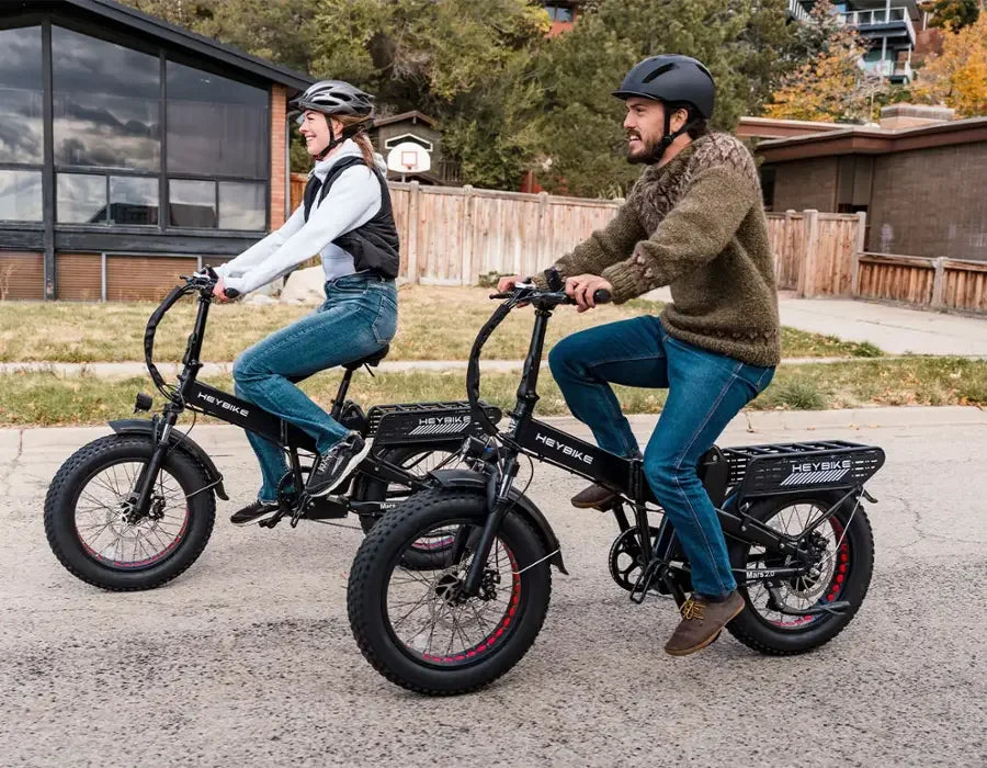 Heybike Fat Tire Mountain Electric Bikes, 1200 W, 45 Miles, 1~3 Pedal Assist, Greys
