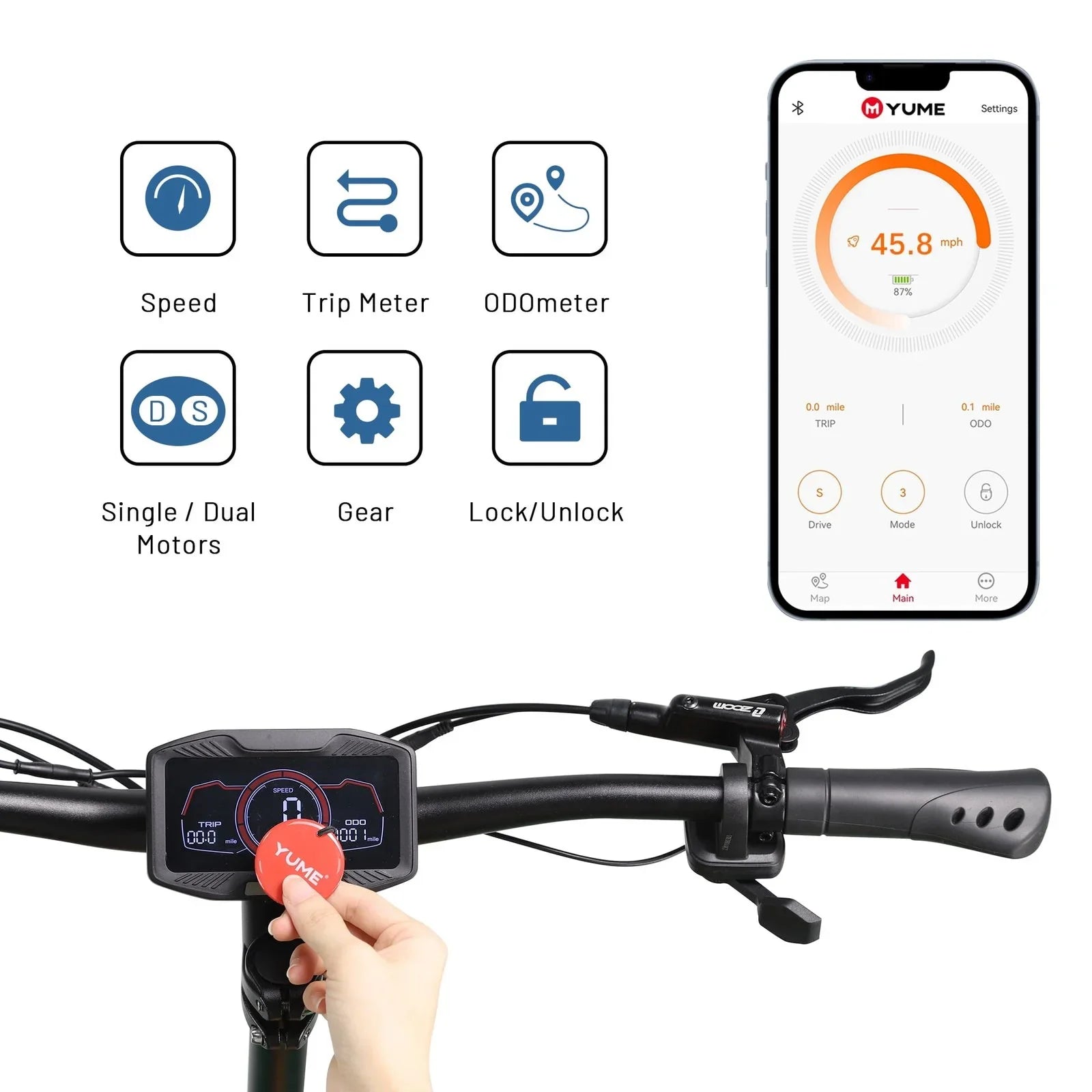 M YUME SCOOTER Y11+ Dual Motors 6000W 50 Miles Long Range and 50 mph Fastests Electric Scooters for Adults