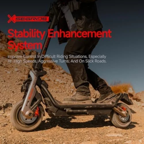 Segway SuperScooter GT3, 31 MPH w/ 45-Mile Long Range, 2400W Peak Motor, Dual Hydraulic Suspension, Self-Sealing Tires, Flash Charging Electrics Scooters for Adults, UL 2272/2271 Certified, Gen3