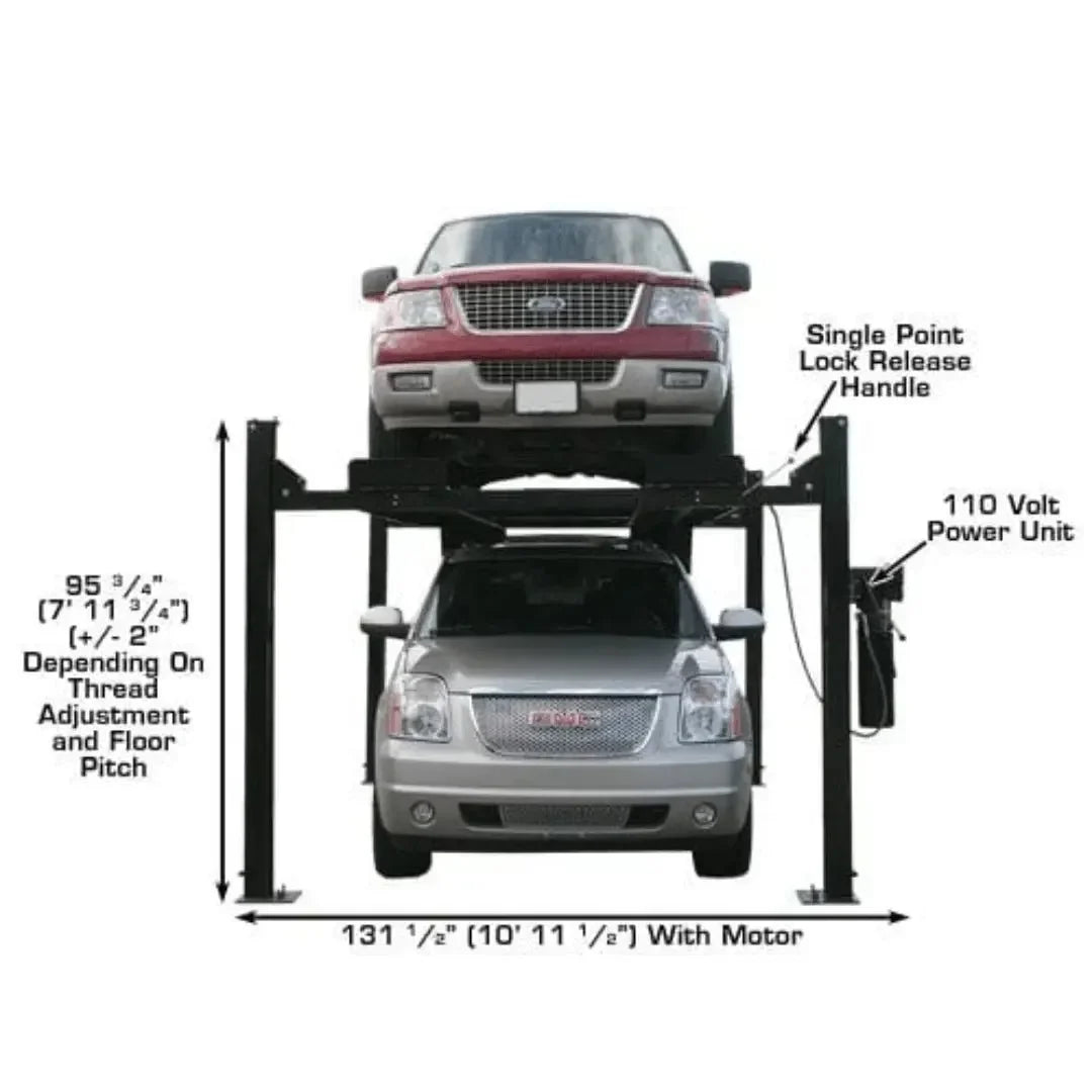 Atlas Pro9000 4 Post Lifts with RJ6 Rolling Jacks