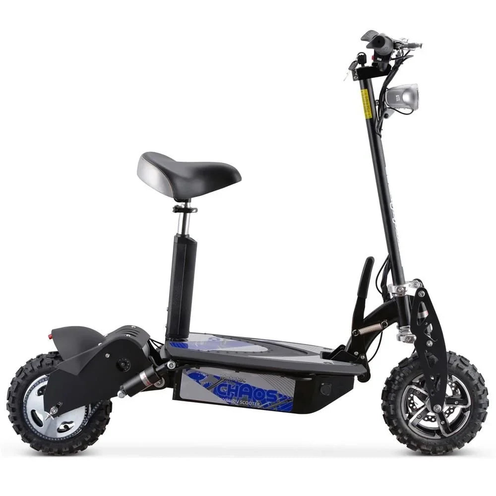 MotoTec Chaos 2000w 60v Lithium Electric Scooters Blacks