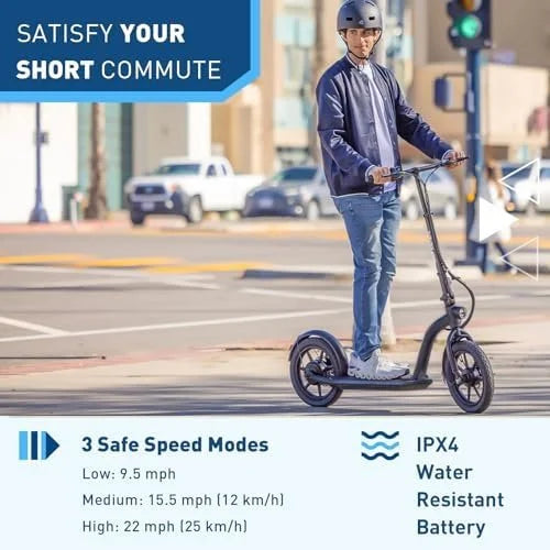 Hiboy MAX Pro Electric Scooter, 46.6 Mi Long Range, 22 MPH Power by 650W MAX Motor, 11” Pneumatic Tires, Split Hub Design, Dual Suspensions, 265lbs MAX Load, Commuting Electric Scooters for Adults