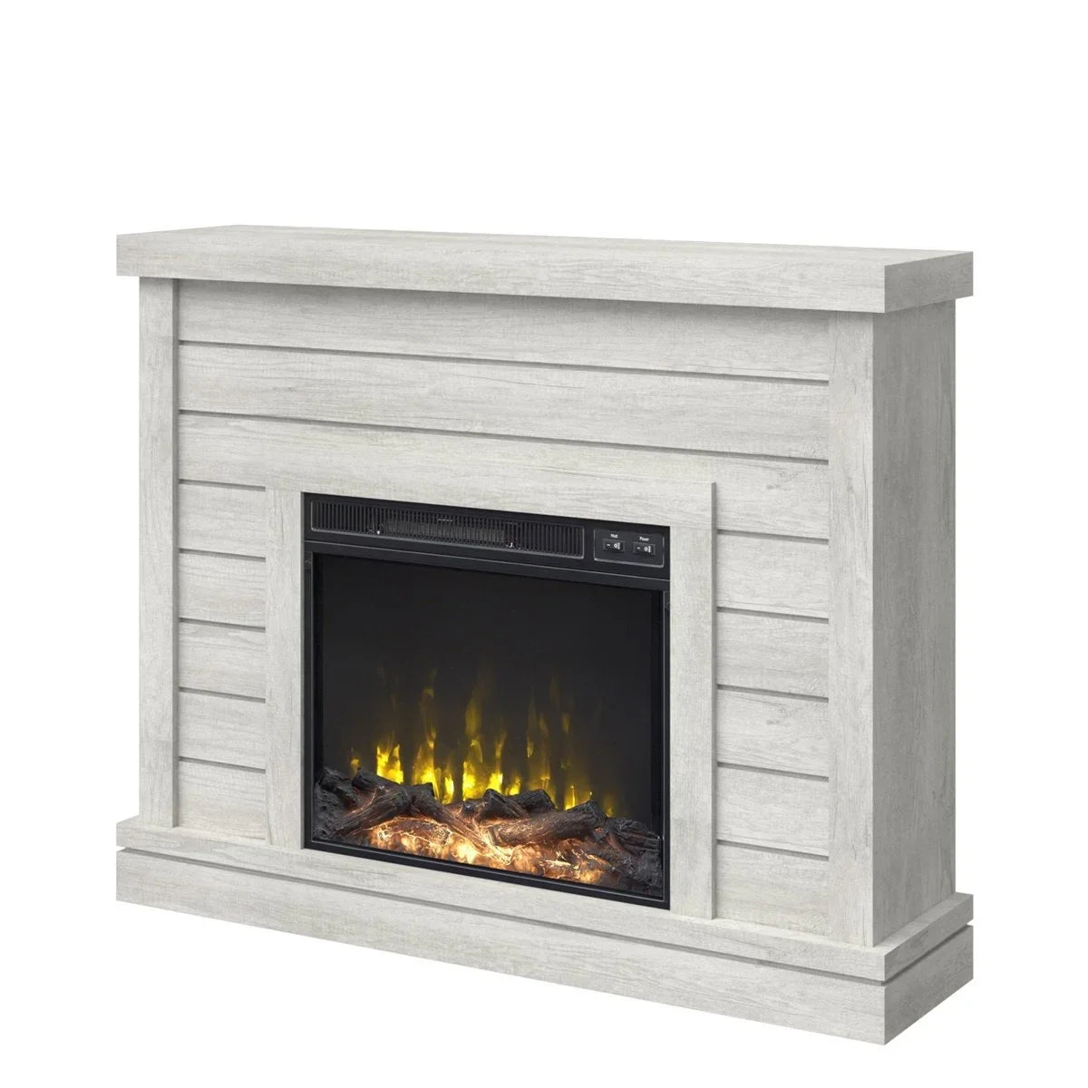 Alaya Wall Mounted Electric Fireplace Sands &amp; Stable Finishs