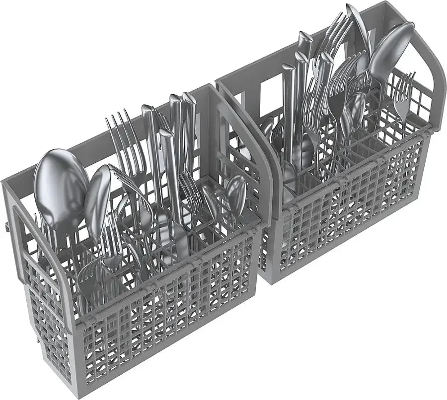Bosch – 100 Series 24″ Front Control Smarts Built-In Hybrid Tub Dishwashers with PureDry, 50 dBA – Stainless Steel