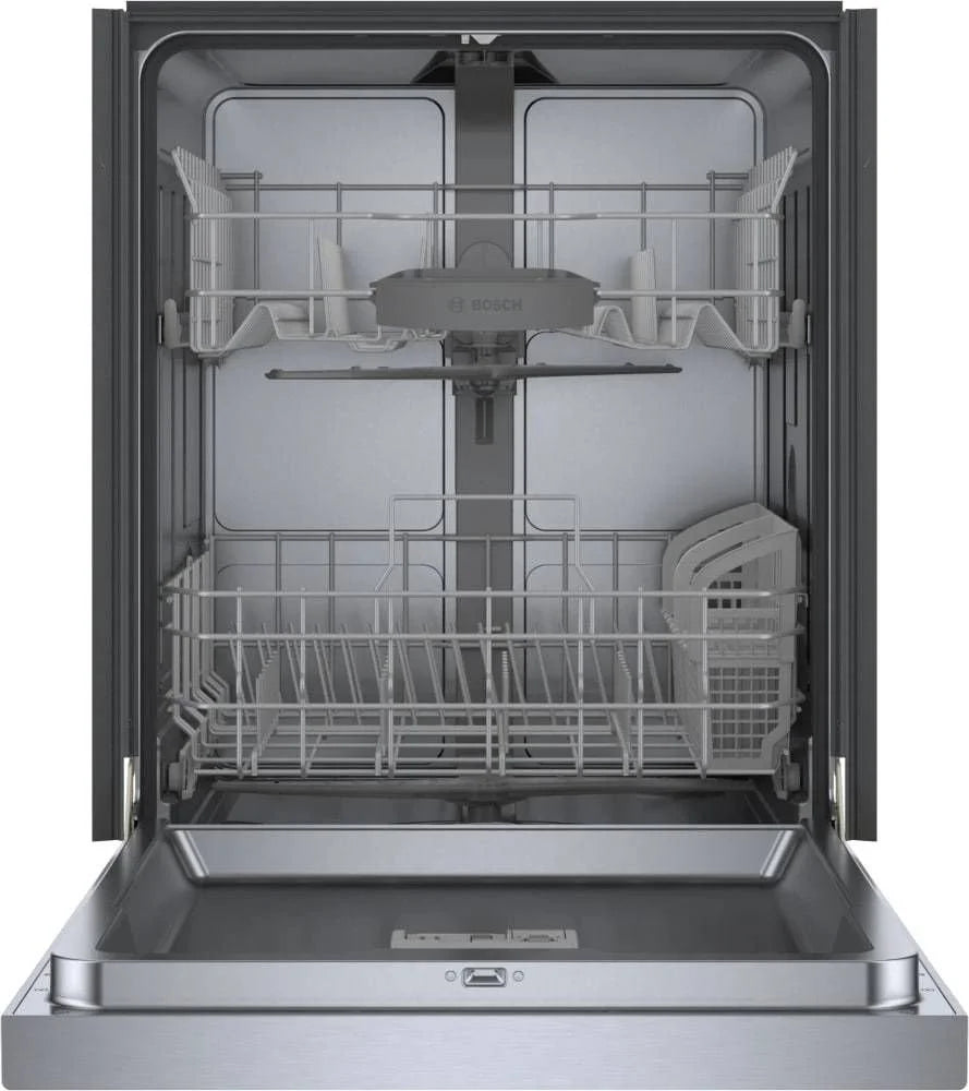 Bosch SHE41CM5N 300 Series 24″ Dishwashers 48 db – Recessed Handle, Stainless Steels