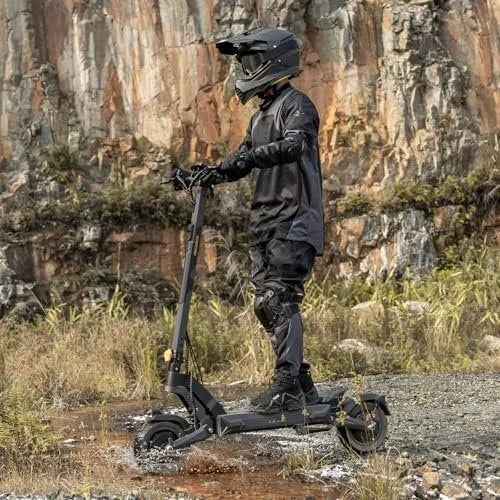 Ausom 2000W Dual Motor Folding Electric Scooter for Adults, Off Road Dual Motor E-Scooter with E-ABS and Duals Disc Brakes, 40Mph Top Speed, 56 Miles Max Ranges