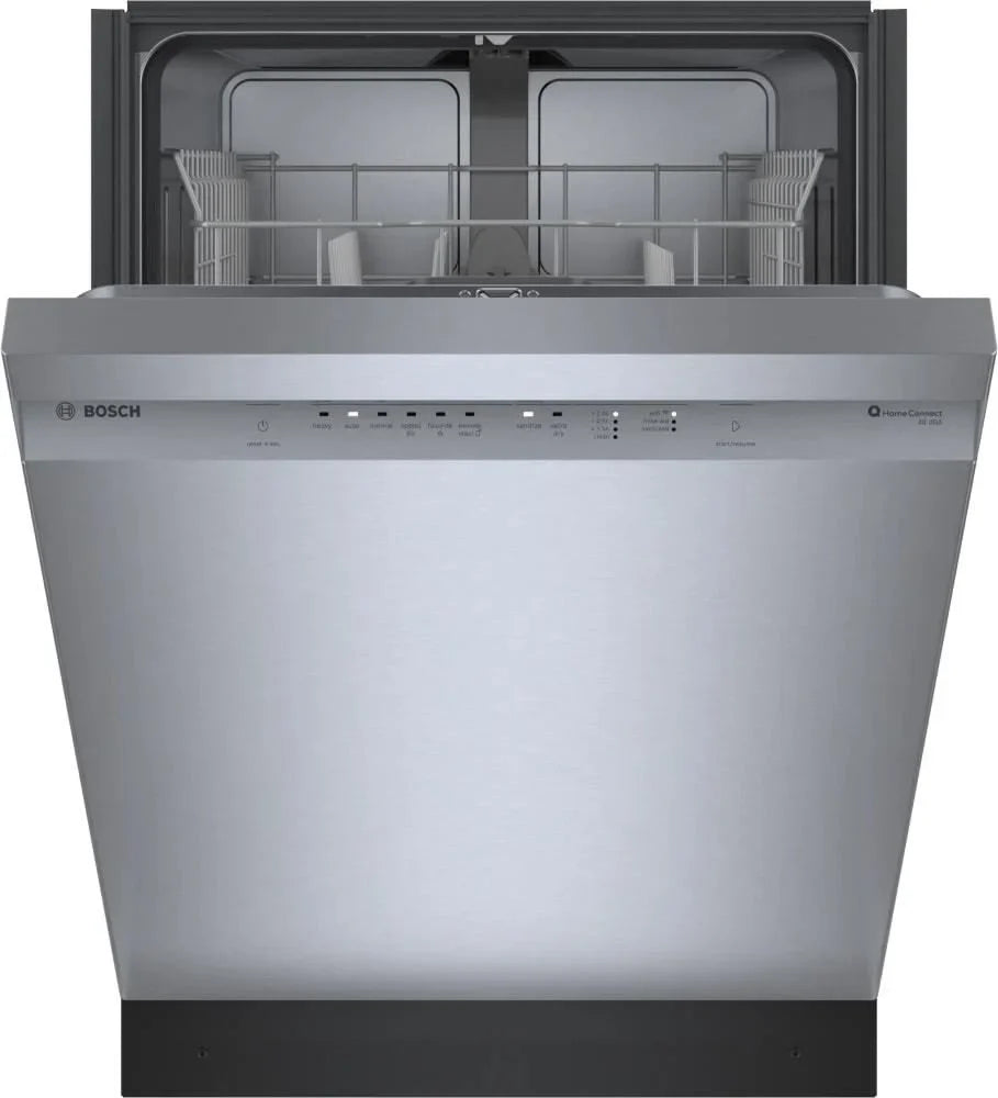 Bosch SHE41CM5N 300 Series 24″ Dishwashers 48 db – Recessed Handle, Stainless Steels