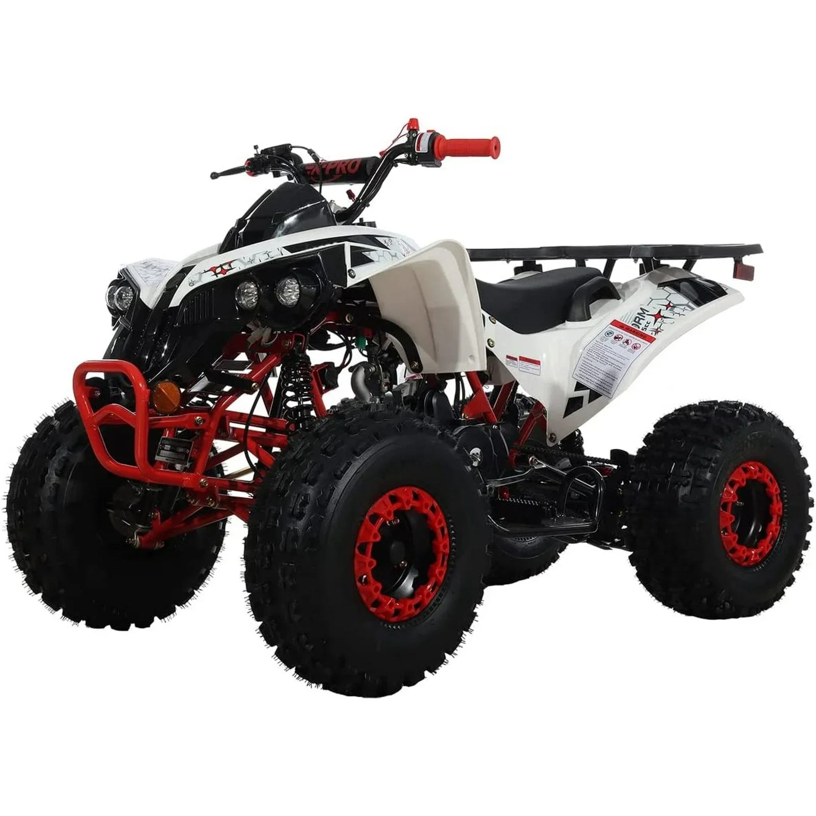 X-Pro 125cc ATV with Reverse Electriic Start Luggage Rack LED Headlight