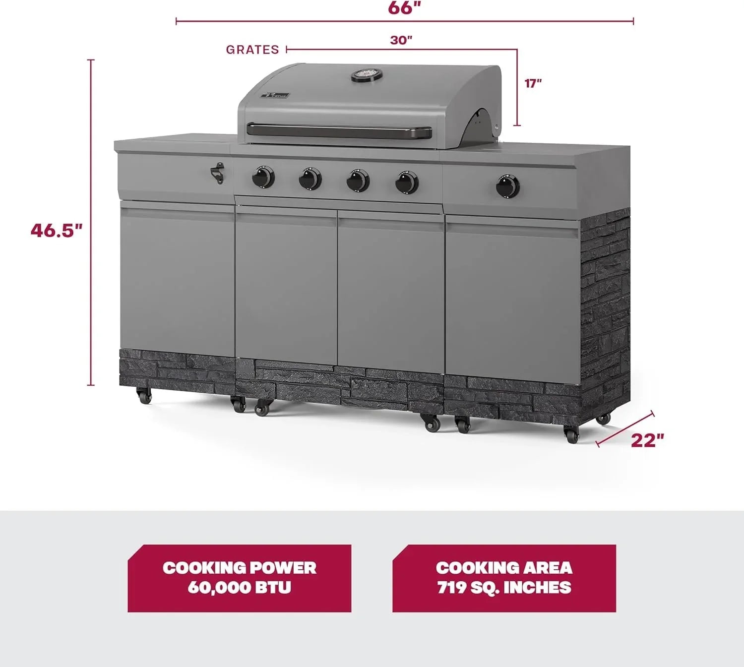 TYTUS Fresno Series 5 Burner Grills TDT-021